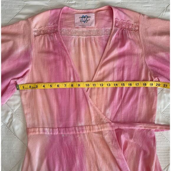 Johnny Was x Amanda Bond Pink Ombre SizeL Handmade in Malibu Boho Flutter Sleeve - Picture 13 of 16